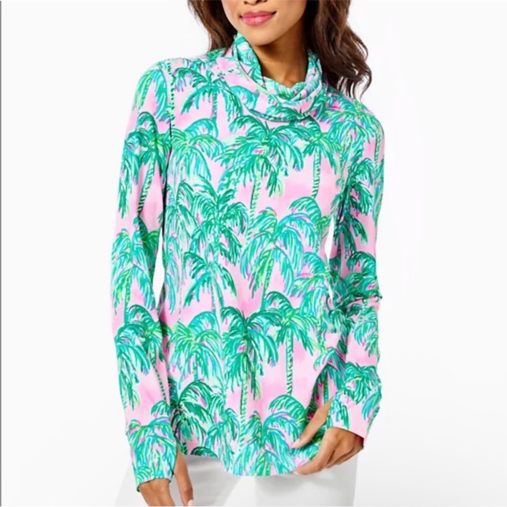 Lilly Pulitzer Pink and Green Patterned Top